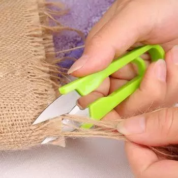 1 шт., кусачки для вышивания, маленькие ножницы, портновские ножницы, U-образные, многоцелевые, для обрезки шитья, новые машинки для стрижки, высокое качество, вышивка крестиком