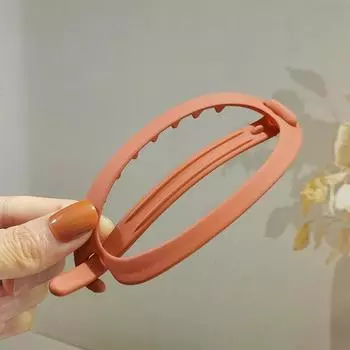 1 шт. Квадратная полая заколка-клипса новый леопардовый узор затылок перекрестная клипса простая матовая для работы полухвост заколка для волос