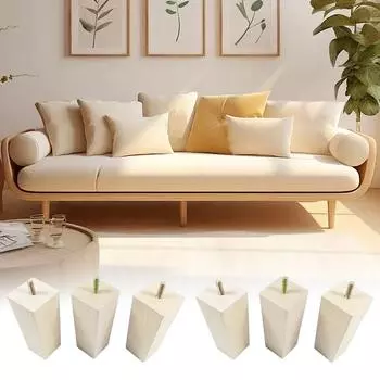 1 шт. квадратные ножки для дивана, однотонные ножки для шкафа, товары для дома, сменные ножки для кровати, деревянного стола, стула 8*5*4