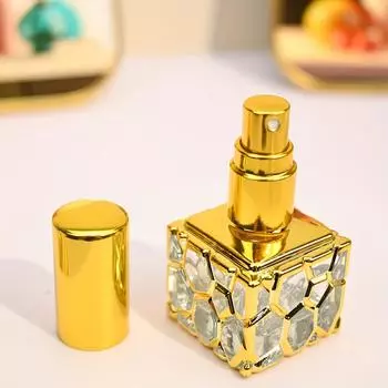 1 шт. Квадратный стеклянный флакон для духов Элегантный Портативный Дорожный Диспенсер для образцов для косметики и ароматов