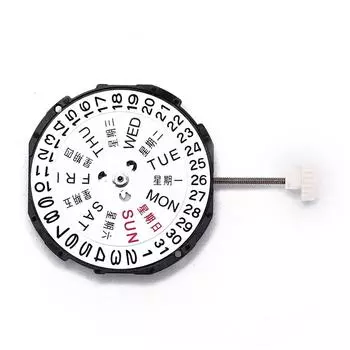 1 шт. кварцевые круглые часы с ручным заводом механизм отображения даты инструмент для ремонта часов белый