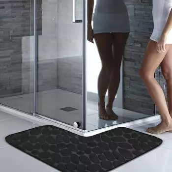 1 шт. L каменная зернистость сухо-влажная отдельная дверь ванной впитывающие нескользящие коврики, можно мыть водой украшение дома чёрный