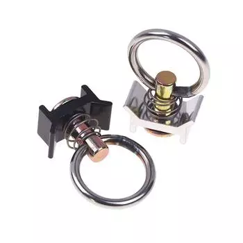 1 шт. L-образный кольцевой путевой крепеж для прицепов авиакомпании, одинарный установочный инструмент для крепления пружинного рельса, крепёжный анкер чёрный