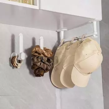 1 шт. L-образный масштабируемый крючок без проколов для пальто, шапок, полотенец, одежды, кухонной вешалки, рулона, крючка для ванной комнаты