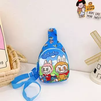 1 шт. Labubu Messenger Bag Kawaii сумки через плечо нейлоновый рюкзак через плечо портативный дорожный рюкзак подарок для детей