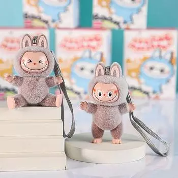 1 шт. Labubu The Monsters Same Heart Macaroon Vinyl Face Series Trend Toy Decorations Подарки на день рождения