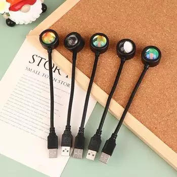 1 шт. лампа заката светодиодная Usb ночник проектор фотография настенный атмосферный свет