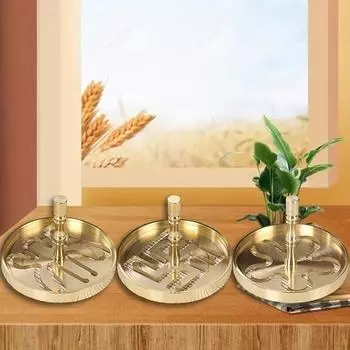 1 шт. Латунная печать для благовоний, медная печать для благовоний, инструмент для изготовления расширяющейся печати для благовоний Dao Seal, используется для украшения комнат Дзен и чайных комнат flower