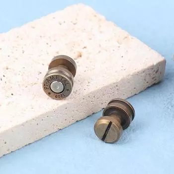 1 шт., латунная пряжка для сумки «сделай сам», пряжка с круглой головкой, кожаная фурнитура для шитья, сумка, застежка, аксессуары