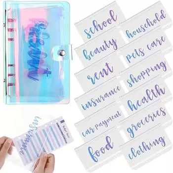 1 шт. лазерная папка-обложка креативный флипбук A6 мягкий чехол маленький свежий дневник-заметки (1 папка-книжка с 12 карманами для книг-книжек)