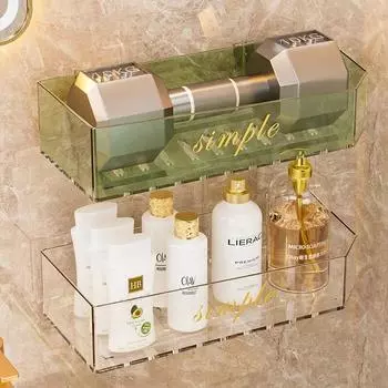 1 шт. Легкая роскошная акриловая стойка для хранения вещей, туалетный столик, ящик для хранения косметики, стойка для хранения вещей в ванной комнате