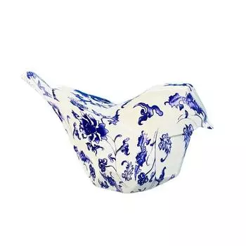 1 шт. легкие роскошные креативные геометрические синие и белые фарфоровые украшения в виде птиц и животных для дома, гостиной, крыльца, украшения из смолы 15*8*16.5cm