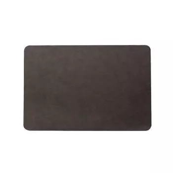 1 шт., легкий роскошный однотонный кожаный коврик для столовых приборов, кофейно-коричневый коврик из искусственной кожи, водонепроницаемый маслостойкий теплоизолированный коврик для чаши, декор стола