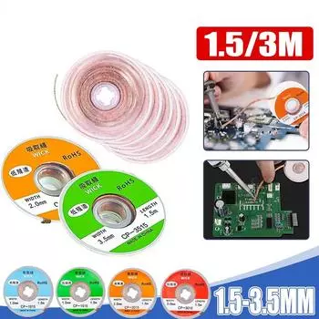 1 шт., лента для распайки, медная сварочная точка, средство для удаления припоя, фитиль для пайки, оловянный свинцовый шнур, флюс для пайки YSL 1.5mm