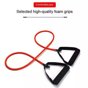 1 шт. ленты сопротивления с ручками для домашних тренировок и силовых тренировок, идеально подходят для фитнес-оборудования для йоги as the picture