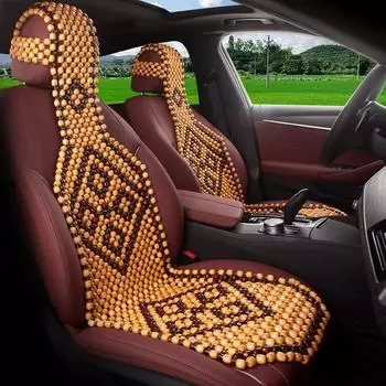 1 шт., летние крутые чехлы на автомобильные сиденья из натурального кленового дерева, бусины для автомобильных сидений, массажные дышащие экологические водонепроницаемые сиденья 1PCS A