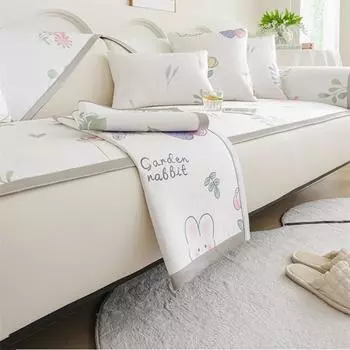 1 шт. Летний охлаждающий чехол для дивана Ice Vine Ice Silk Four Seasons Universal Anti Slip Vine Подушка для сиденья Cool and Airproof Mat 1seat 70x70cm