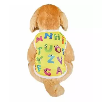 1 шт. Летняя дышащая тонкая одежда для домашних животных жилет для собак милый модный принт костюмы для щенков и кошек XL