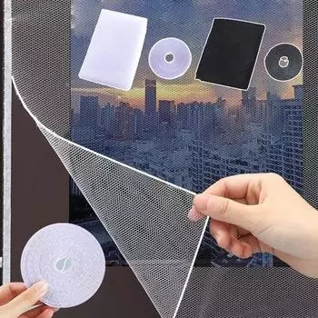 1 шт. летняя спальня окно москитная сетка экран от насекомых занавеска DIY самоклеящаяся комнатная анти комары мухи нейлоновая сетка 1.3*1.5 белый