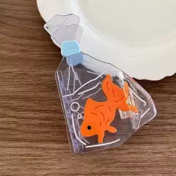 1 шт. лето новый сращивание креативная личность маленькая золотая рыбка ацетатная заколка для волос сумка дизайн зажим-акула заколка для волос хвостик аксессуар для волос