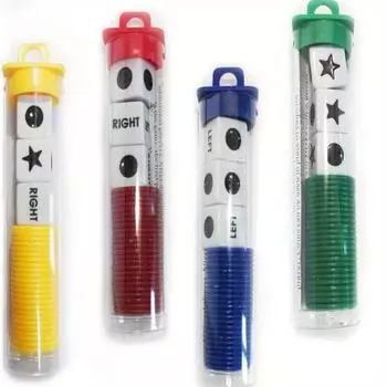 1 шт. Левая правая центральная игральная кость Набор игр Prime Набор разных цветов красный