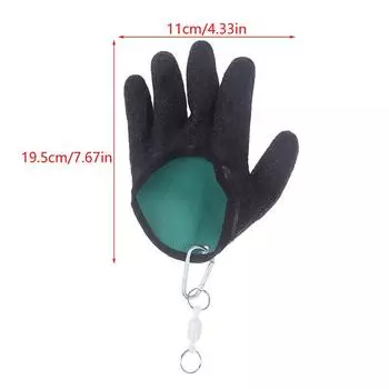 1 шт. левые или правые профессиональные перчатки для ловли рыбы из латекса, охотничьи перчатки для рыбалки, противоскользящие, защищают руки от проколов и царапин, рыбак