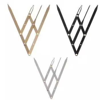 1 шт. линейка для бровей с золотым сечением из нержавеющей стали, инструмент для измерения формы бровей с микролифтом, перманентный макияж золотой