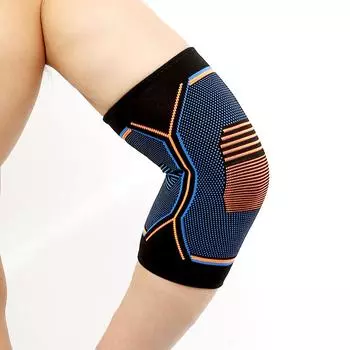 1 шт., локоть для тяжелой атлетики, компрессионная поддержка локтя, трикотажная дышащая защита для локтя для фитнеса и спорта S