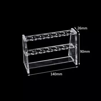 1 шт./лот, 10 мл, держатель для пробирок, органическое стекло, подставка для пробирок, поддержка 10ml 1*6 hole