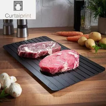 1 шт., лоток для быстрого размораживания, быстрое размораживание замороженных продуктов, мяса, фруктов, тарелка для быстрого размораживания, доска, лоток для размораживания, мастер-кухонные гаджеты S