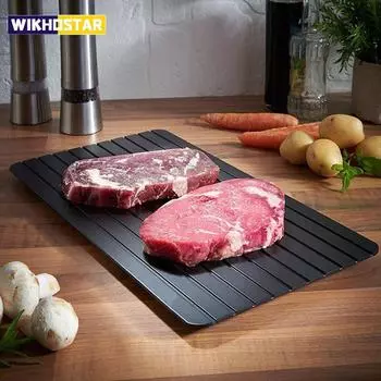 1 шт., лоток для быстрого размораживания, быстрое размораживание замороженных продуктов, мяса, фруктов, тарелка для быстрого размораживания, доска, лоток для размораживания, мастер-кухонные гаджеты S