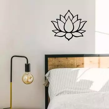 1 шт. Лотос Металлический настенный арт-объект – Элегантный декор комнаты, Идеальный рождественский подарок, Стильный декор для дома и сцены, Металлический настенный декор светло-серый