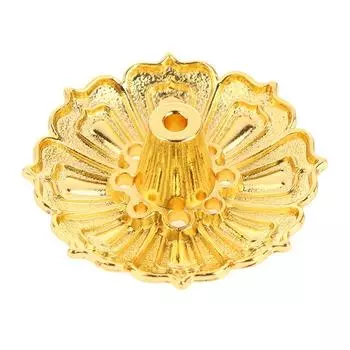 1 шт. лотос сплав благовоний палочка держатель для курильницы дома буддизм линия благовония пластина сандаловое дерево спираль основание изящные храмы домашний декор