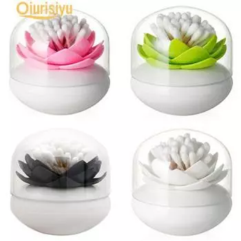 1 шт. лотос зубочистка ватный тампон держатель коробка для хранения 4 цвета чёрный