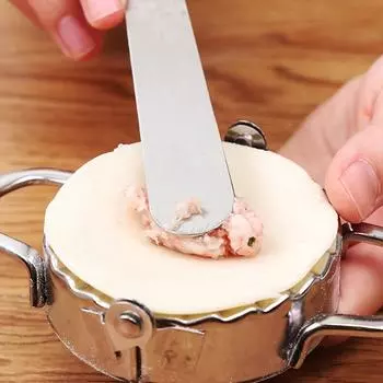 1 шт. ложка для начинки из нержавеющей стали, полоска для начинки для пельменей, ложка для начинки Wonton, ручная ложка для выкапывания пельменей, инструмент для пельменей 7 дюймов Stainless Steel