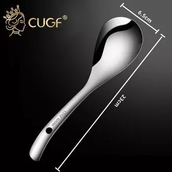 1 шт. ложка для риса из нержавеющей стали 304, большая ложка для риса с антипригарным покрытием, ложка для рисового супа, большая ложка с длинной ручкой