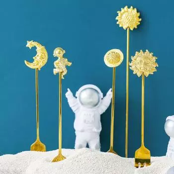 1 шт. ложка для смешивания чая и кофе золотая ложка с длинной ручкой десертная нержавеющая сталь винтажные чайные ложки столовые приборы для напитков