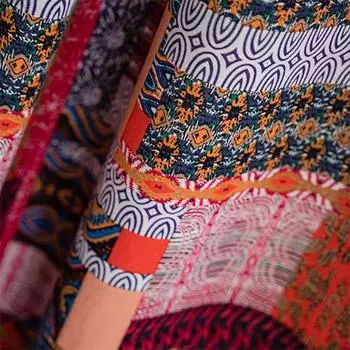 1 шт. LOZUJOJU Bohemian Style Patchwork Printed Country Style Semi Blackout Шторы для маленьких окон Кухня Спальня Гостиная Балкон Домашний декор W150cm x L160cm