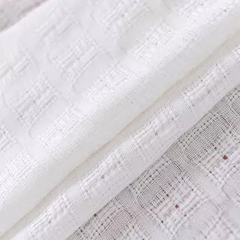 1 шт LOZUJOJU классическая современная тюль занавеска для гостиной роскошный элегантный текстиль занавеска ткань прозрачные занавески 100x130cm белый