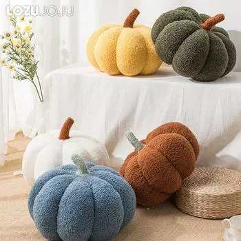 1 шт. LOZUJOJU, однотонная, высокого качества, милая подушка с тыквой, мягкая диванная подушка, украшение на Хэллоуин, подарок для детей 20x35cm коричневый