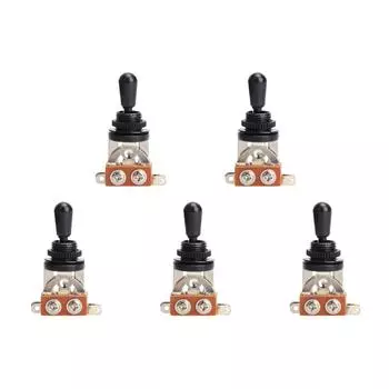 1 шт. LP звукосниматель для электрогитары, 3-позиционный переключатель, тумблер (черный) Делавэр