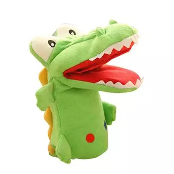 1 шт. лягушка крокодил акула динозавр плюшевые куклы для рук реалистичные трицератоп тираннозавр рекс ручные куклы для детей и взрослых куклы