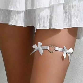 1 шт. Любовь Лолита Невеста Подвязка на ногу Аниме Любовь Эластичный бант Кольцо на ногу Кольцо на бедро Ролевая игра Кольцо на ногу Свадебная Сексуальная Подвязка