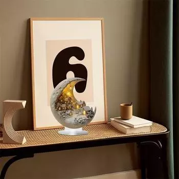 1 шт. лунный домик украшения для дома украшения богемный лунный домик акриловый стенд для показа детям рождественский подарок год