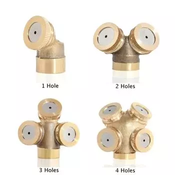 1 шт. M14*1,5 латунная насадка-распылитель 1-3 м для охлаждающей крыши фонтана 1 Hole