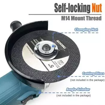 1 шт. M14 M10 5/8-11 тяговое кольцо угловая шлифовальная машина быстросъемный самоблокирующийся патрон прижимная пластина гайка фланца