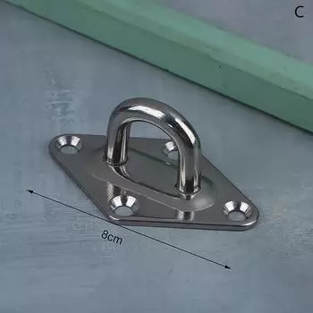 1 шт. M5 M6 M8 M10 304 нержавеющая сталь потолочный настенный крюк сверхпрочная якорная проушина для лодки йоги качели гамаки