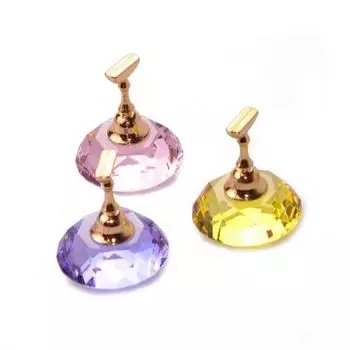 1 шт. магнитная полка для дизайна ногтей, держатель для лака, акриловый кристалл, подставка для практики, сплав, накладные кончики ногтей, инструменты для маникюра «сделай сам» розовый