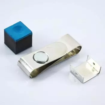 1 шт. магнитный зажим для мела из нержавеющей стали типа S, прочный регулируемый зажим для хранения, аксессуары для бильярда Chalk clip