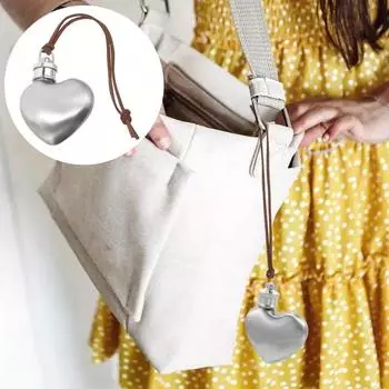 1 шт. Маленькая бутылка вина, ручная работа, нержавеющая сталь 304, утолщенная, в форме любви, набор для вина из нержавеющей стали, мини-подвеска в виде бутылки вина